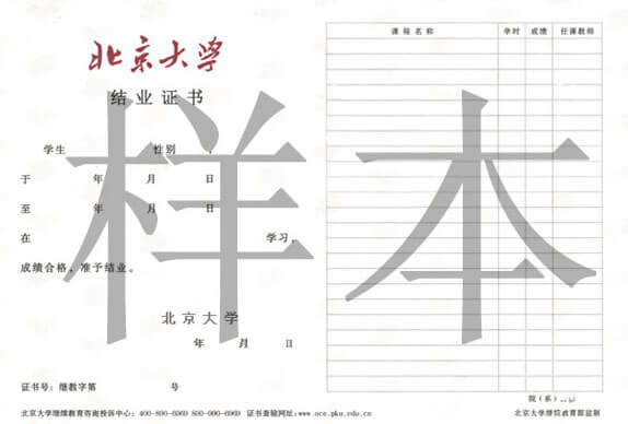 同等學力申碩結業證書